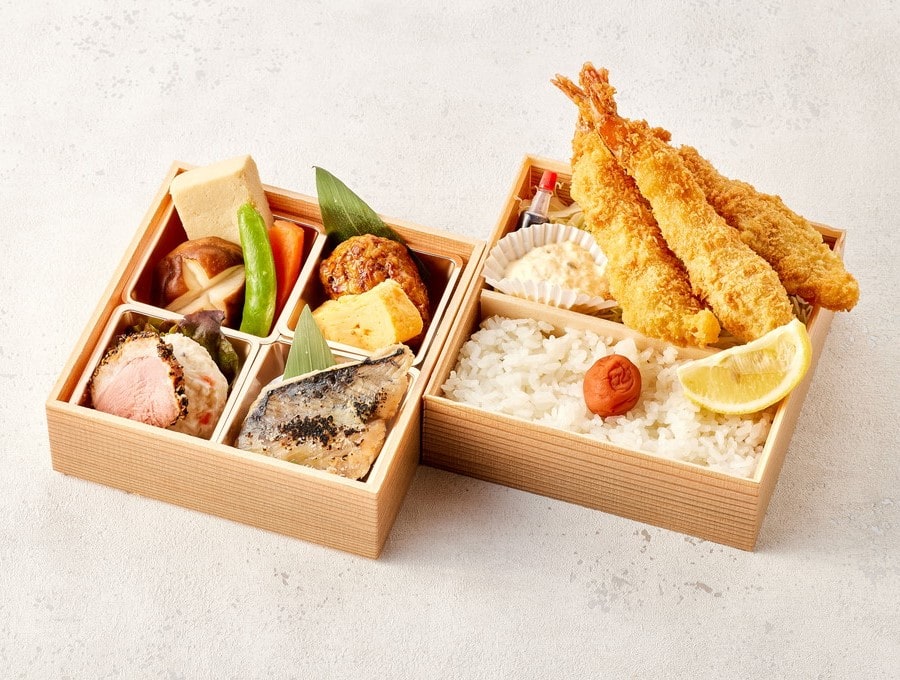 エビフライ二段重